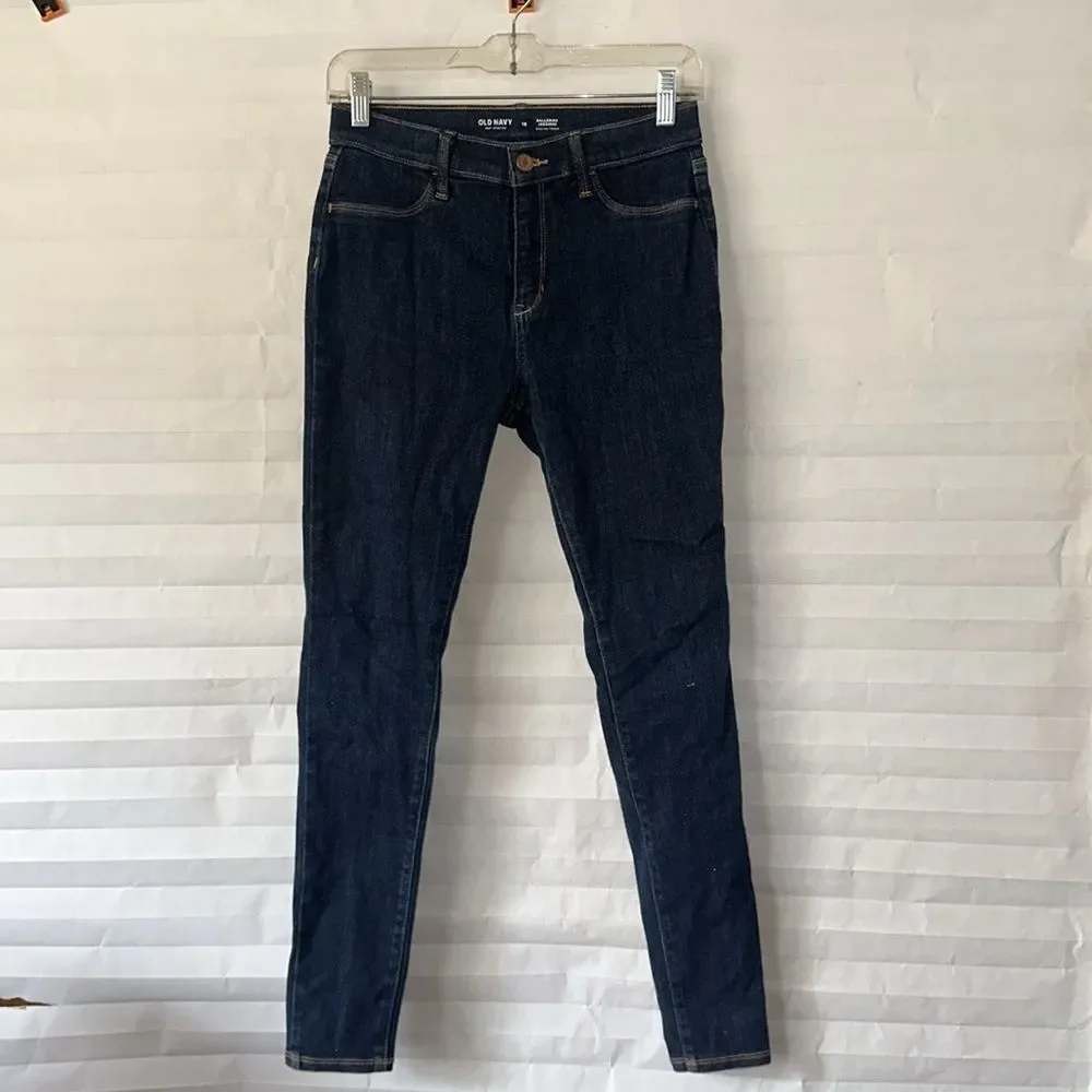 Old Navy 18 Dark Blue 360 Stretch Ballerina Jeggings Denim Pants